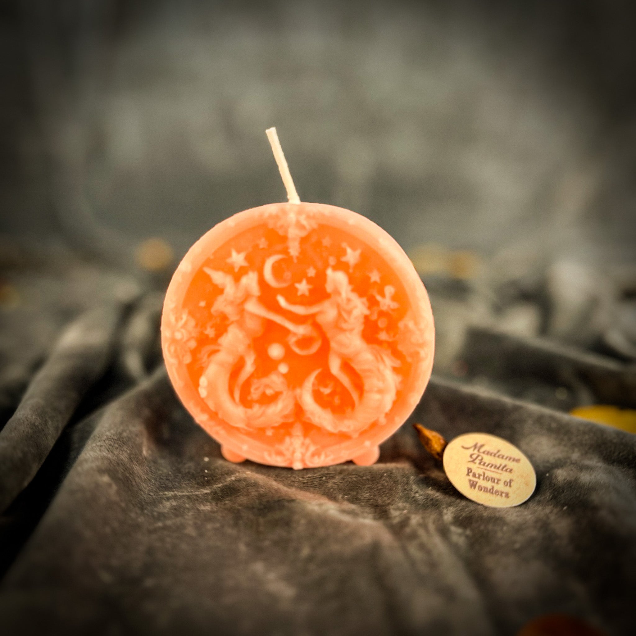 Beeswax Gemini Twins Zodiac Spell Candle - Communication, Creativity & Adaptability