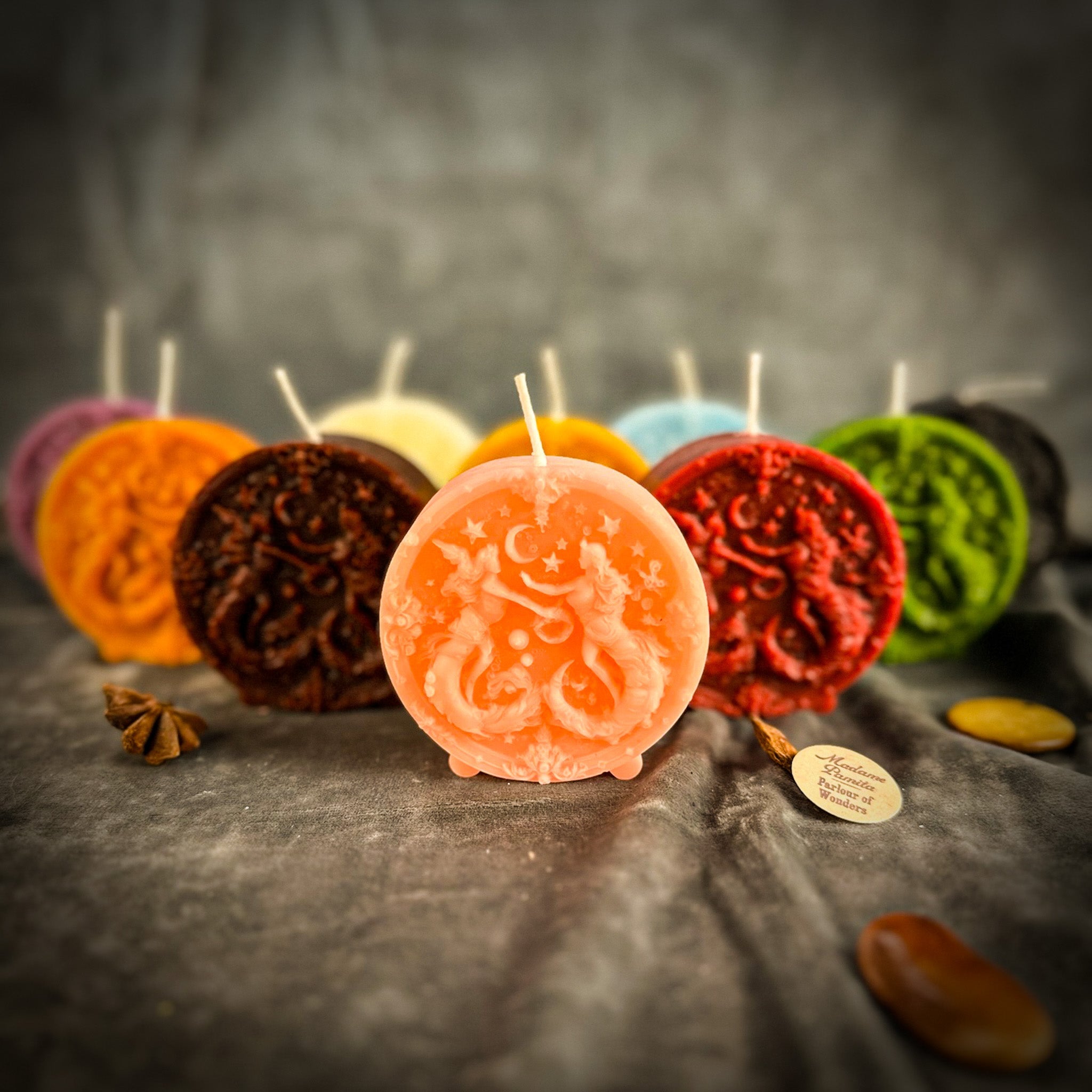 Beeswax Gemini Twins Zodiac Spell Candle - Communication, Creativity & Adaptability