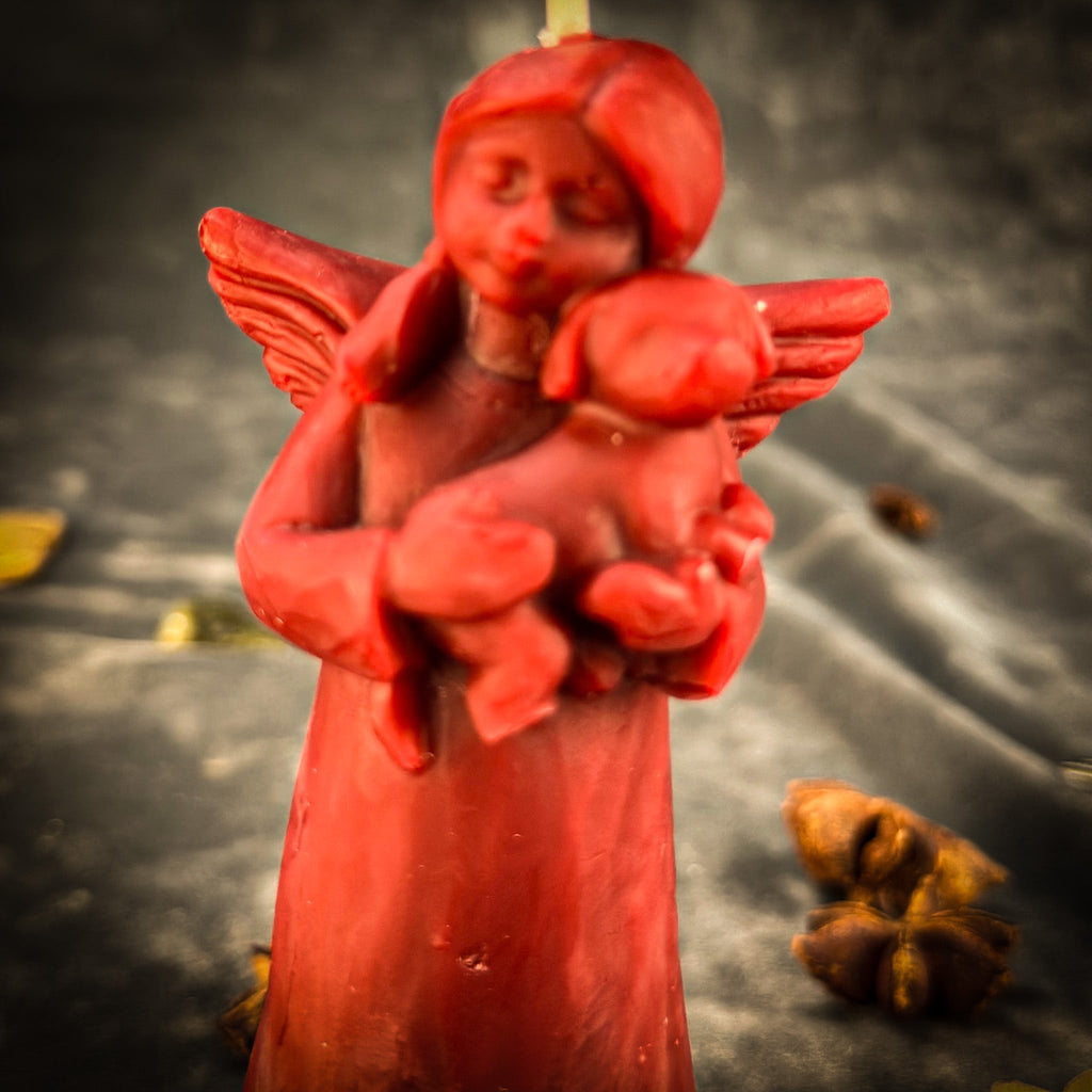 Beeswax Dog Guardian Spirit Spell Candle - Pet Protection & Healing