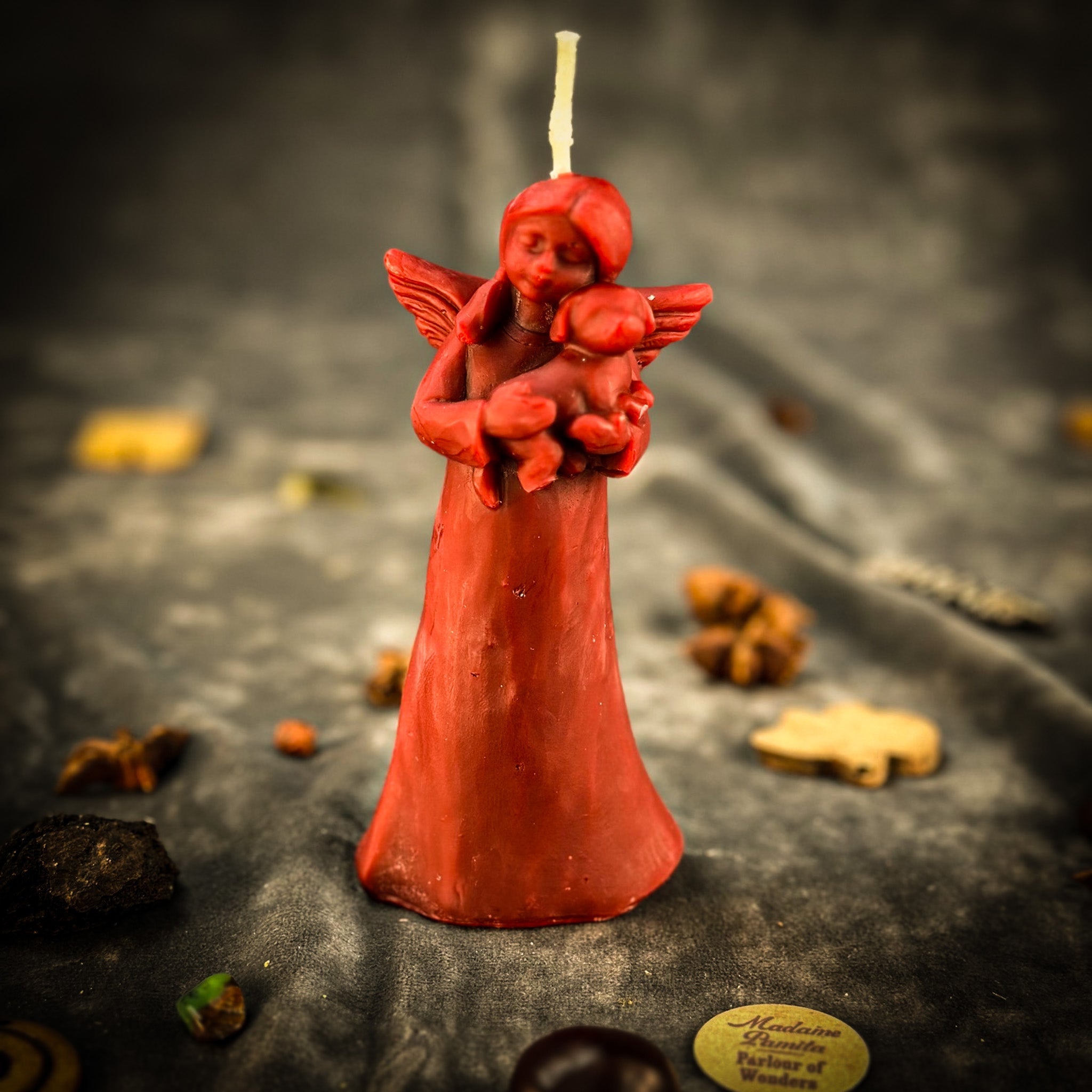 Beeswax Dog Guardian Spirit Spell Candle - Pet Protection & Healing