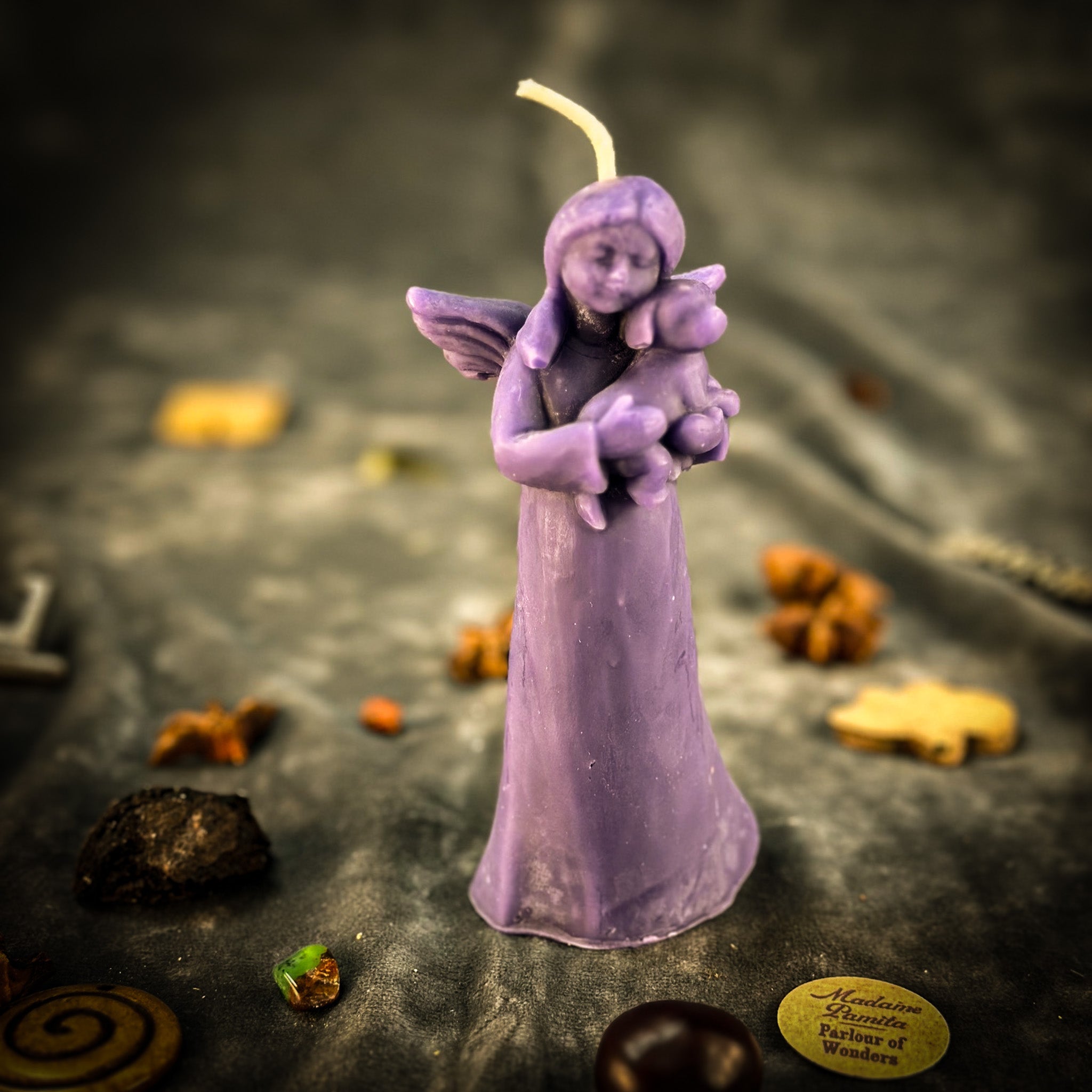 Beeswax Dog Guardian Spirit Spell Candle - Pet Protection & Healing
