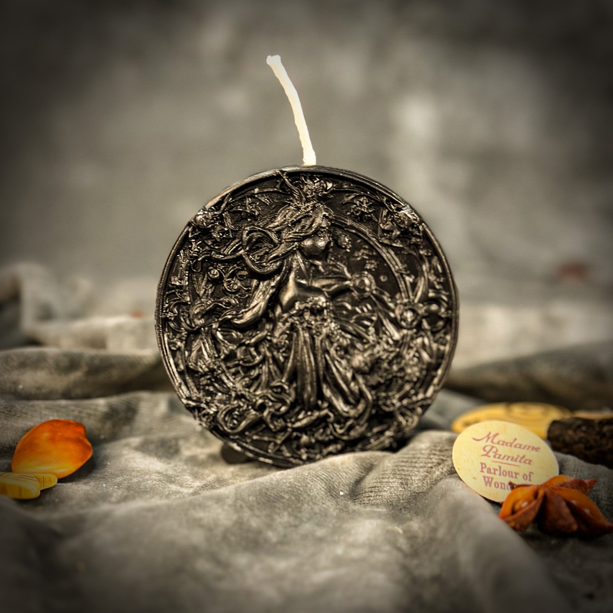 Beeswax Libra Scales Zodiac Spell Candle - Balance, Harmony & Love