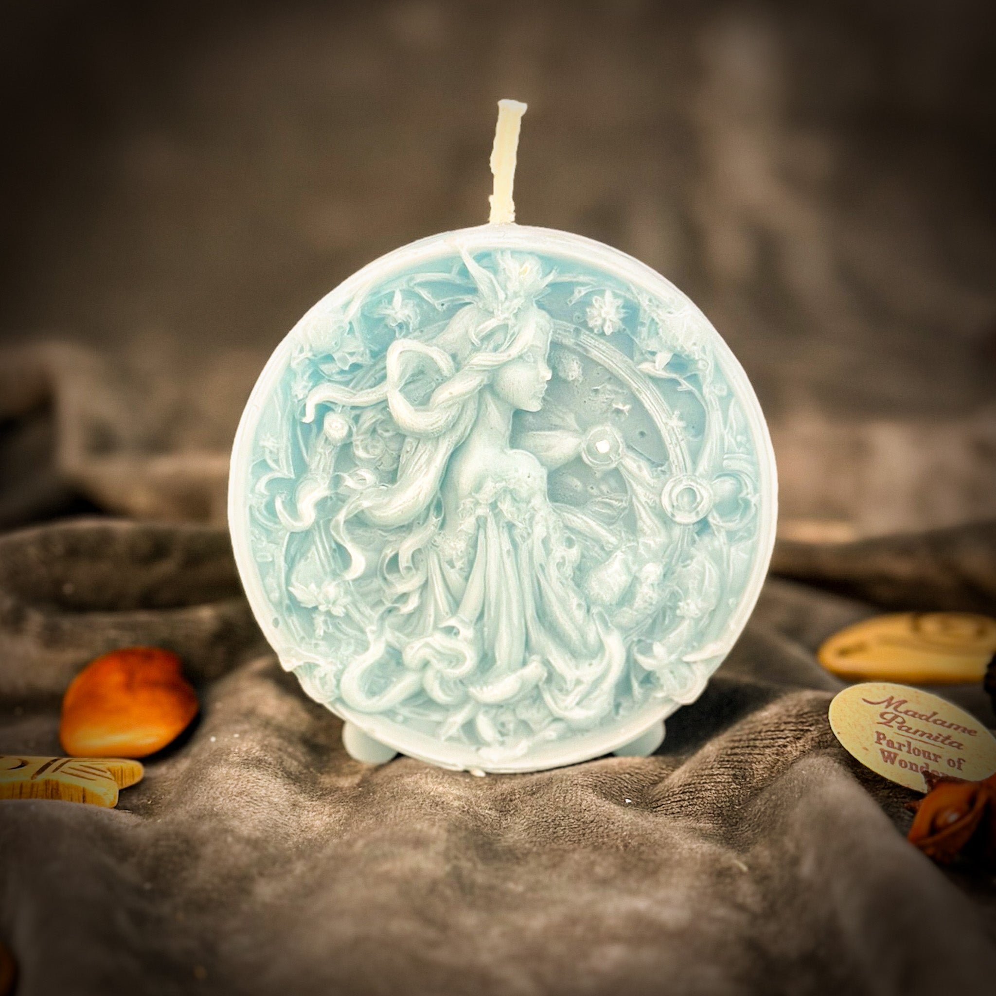 Beeswax Libra Scales Zodiac Spell Candle - Balance, Harmony & Love