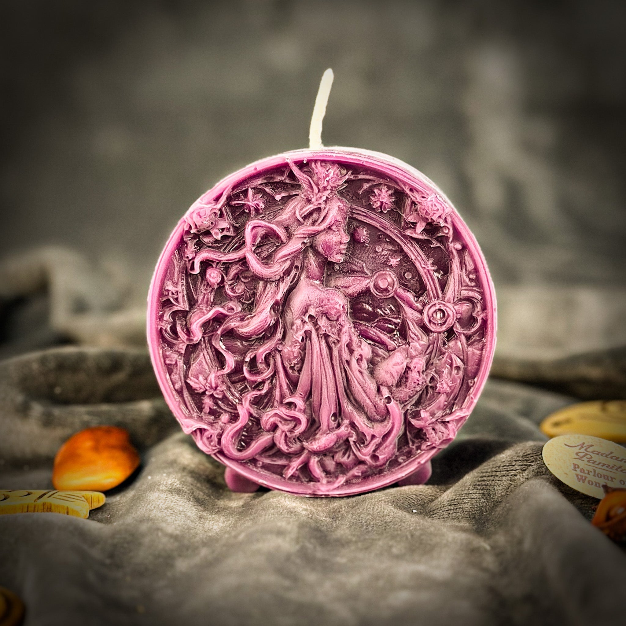 Beeswax Libra Scales Zodiac Spell Candle - Balance, Harmony & Love