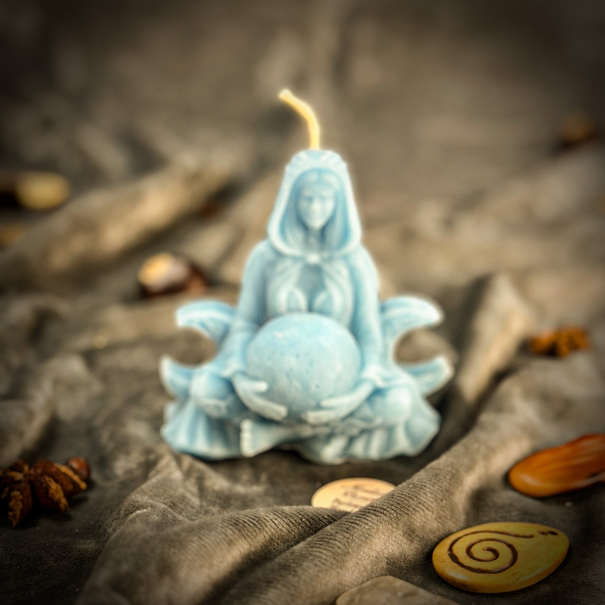 Moon Goddess Candle Spell Kit - Lunar Magic & Divine Feminine Energy