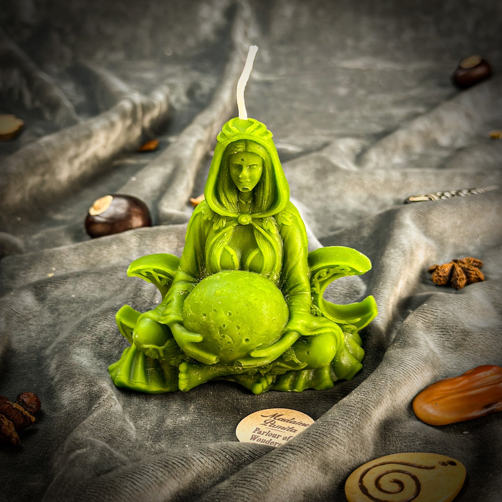 Moon Goddess Candle Spell Kit - Lunar Magic & Divine Feminine Energy