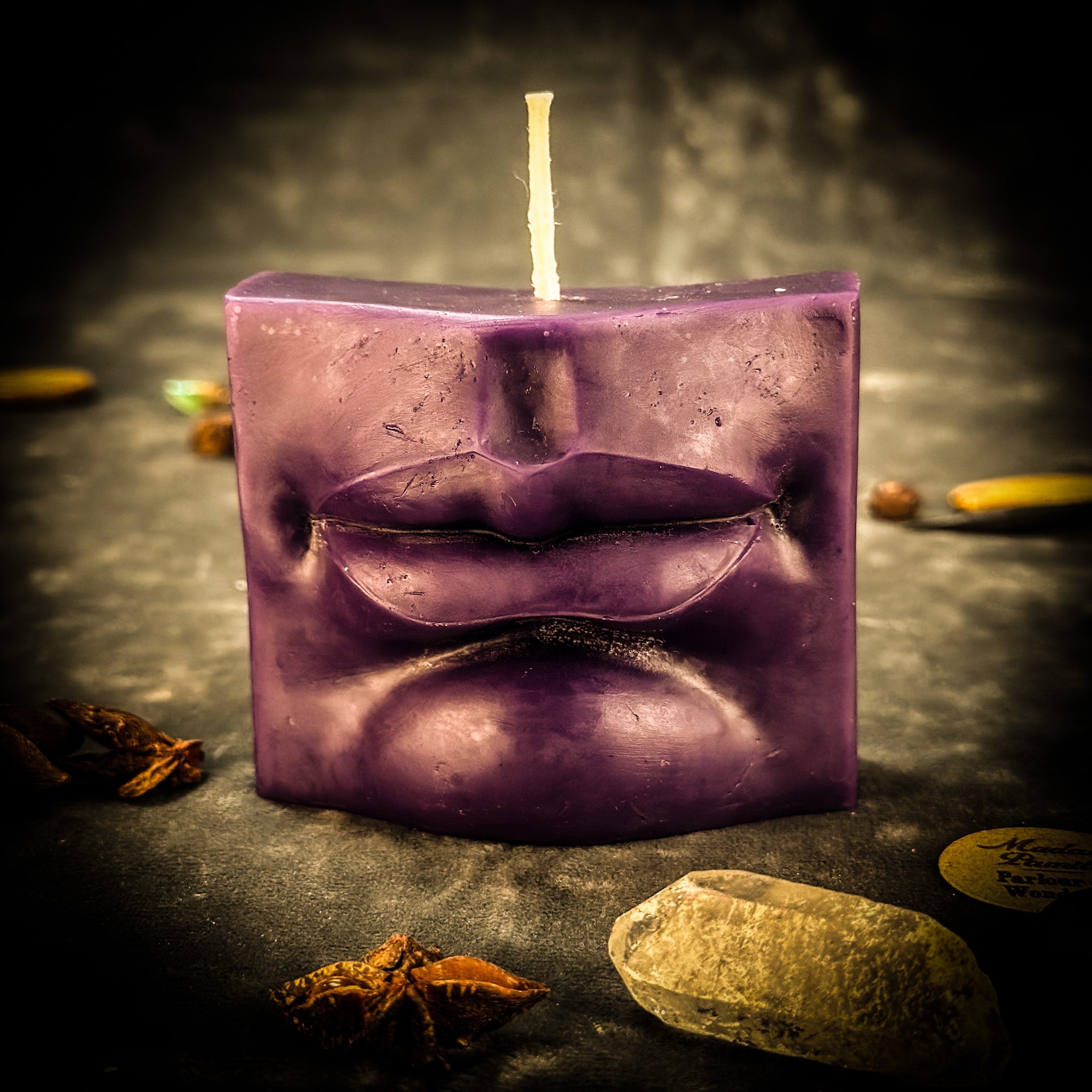 Beeswax Ex-Voto Mouth Spell Candle - Communication, Healing & Speaking Truth