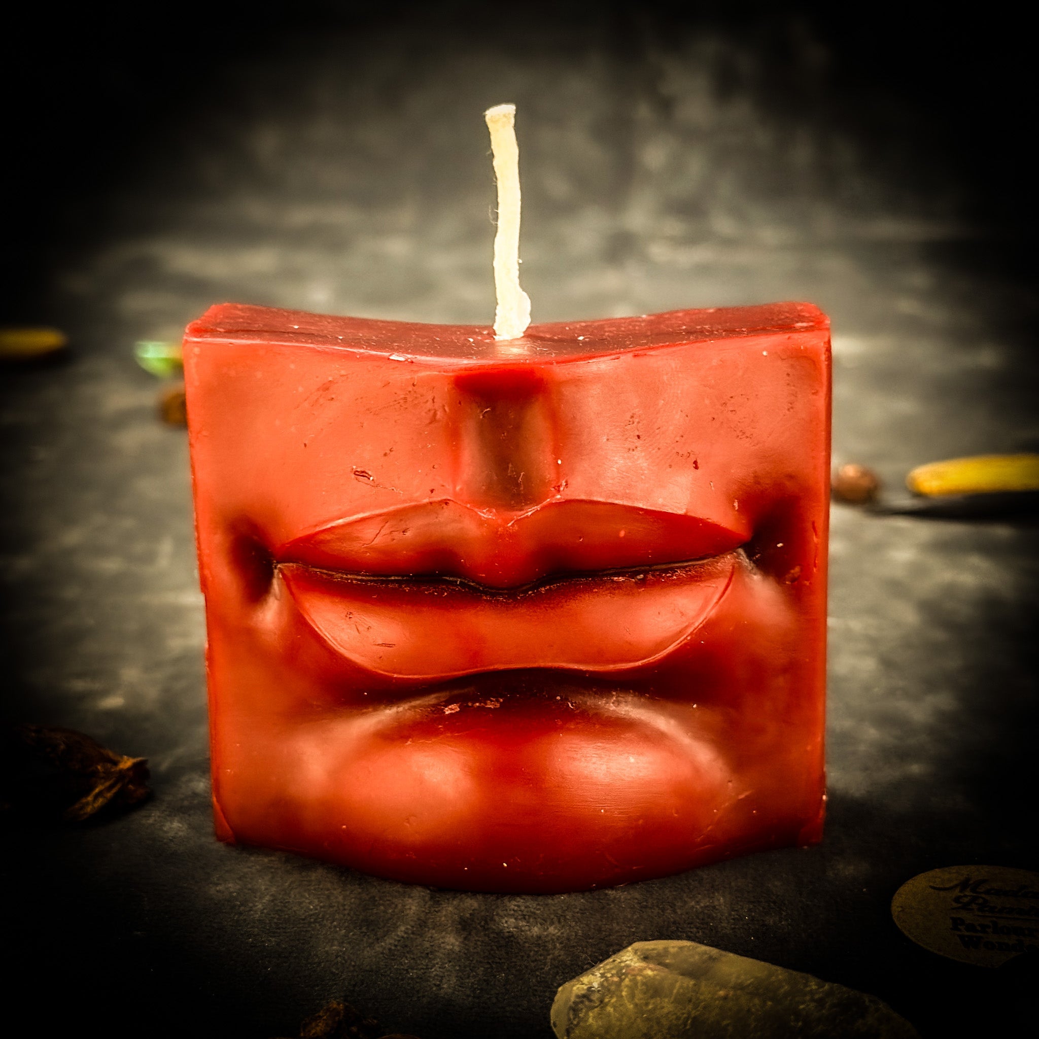 Beeswax Ex-Voto Mouth Spell Candle - Communication, Healing & Speaking Truth