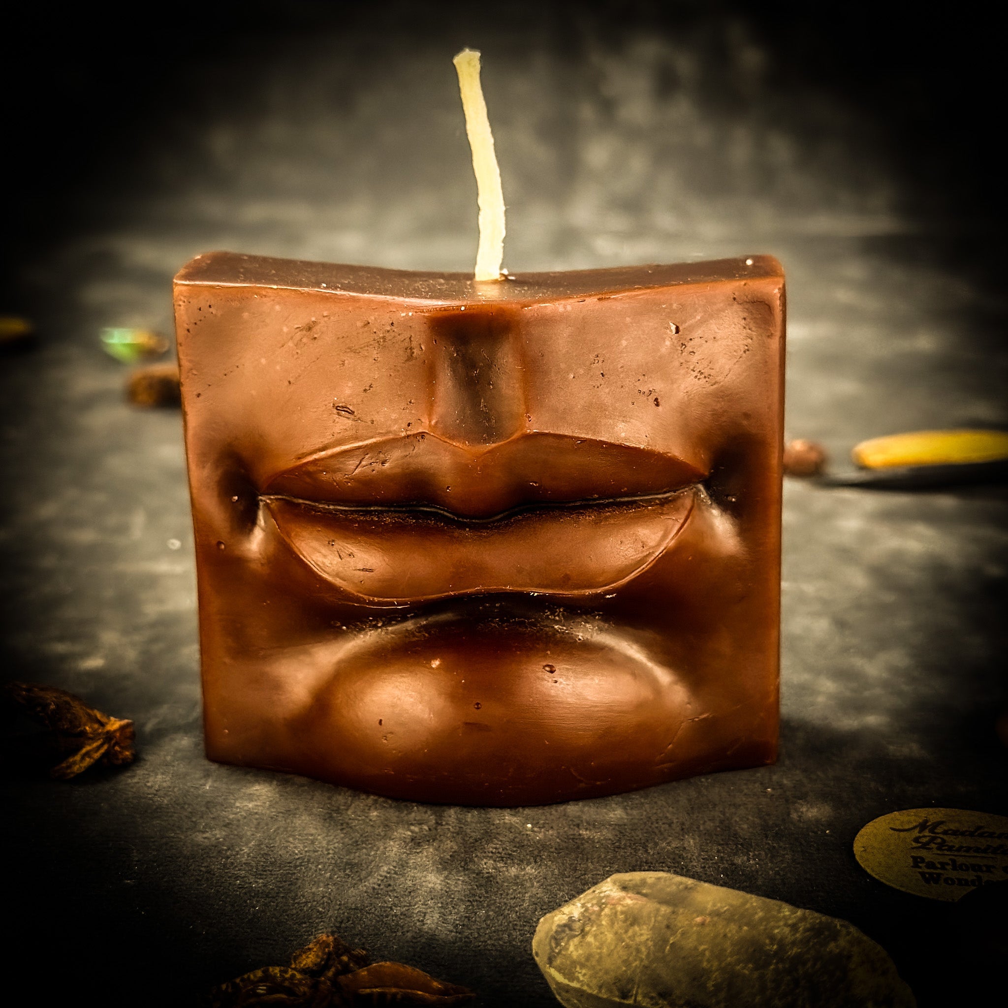 Beeswax Ex-Voto Mouth Spell Candle - Communication, Healing & Speaking Truth