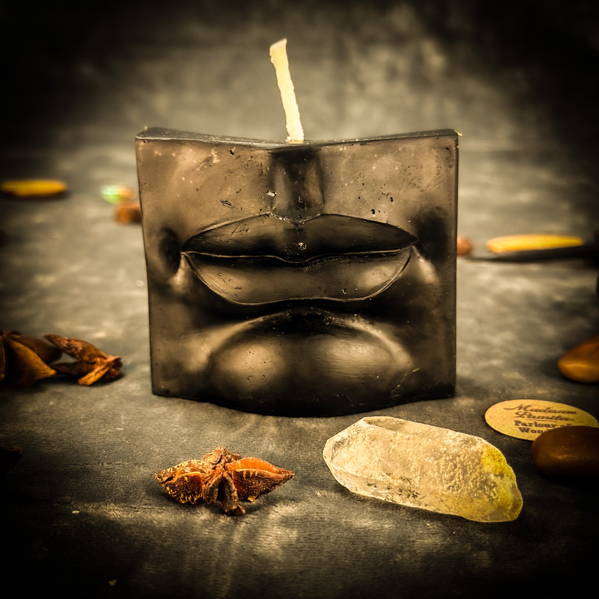 Beeswax Ex-Voto Mouth Spell Candle - Communication, Healing & Speaking Truth