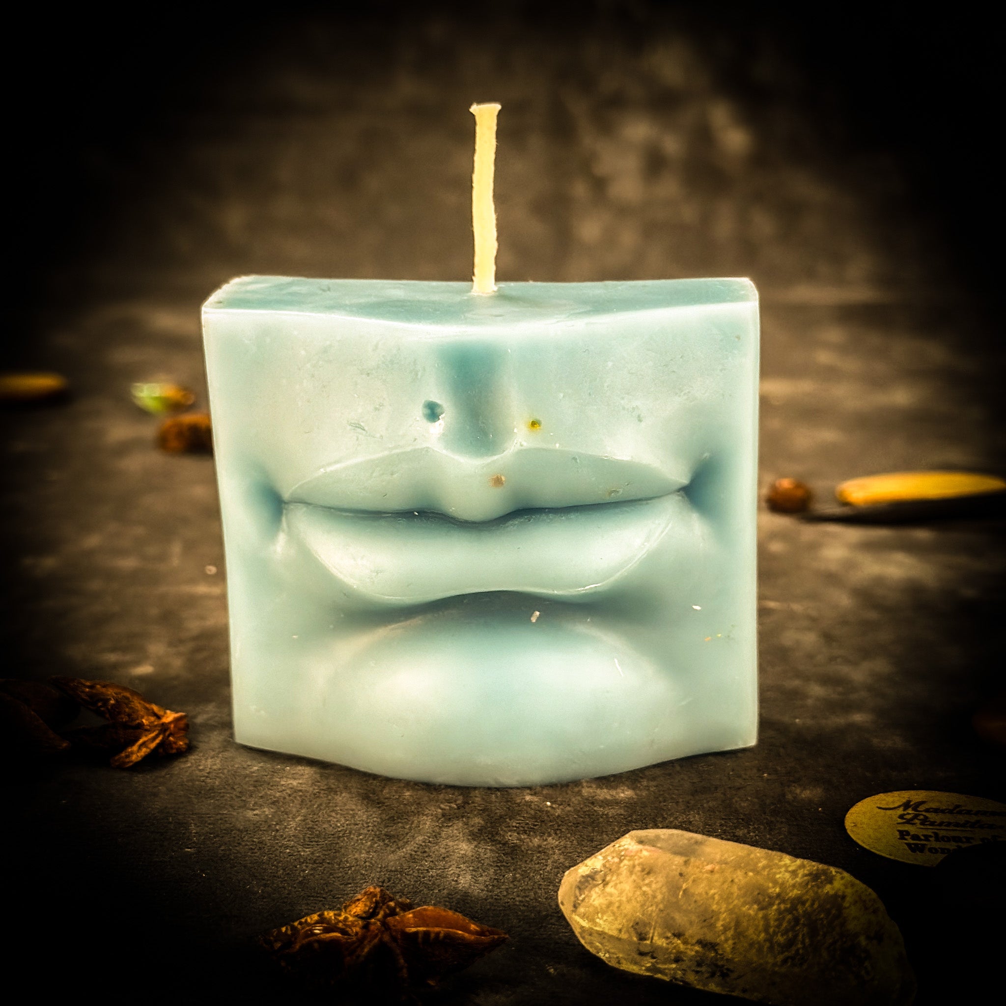 Beeswax Ex-Voto Mouth Spell Candle - Communication, Healing & Speaking Truth