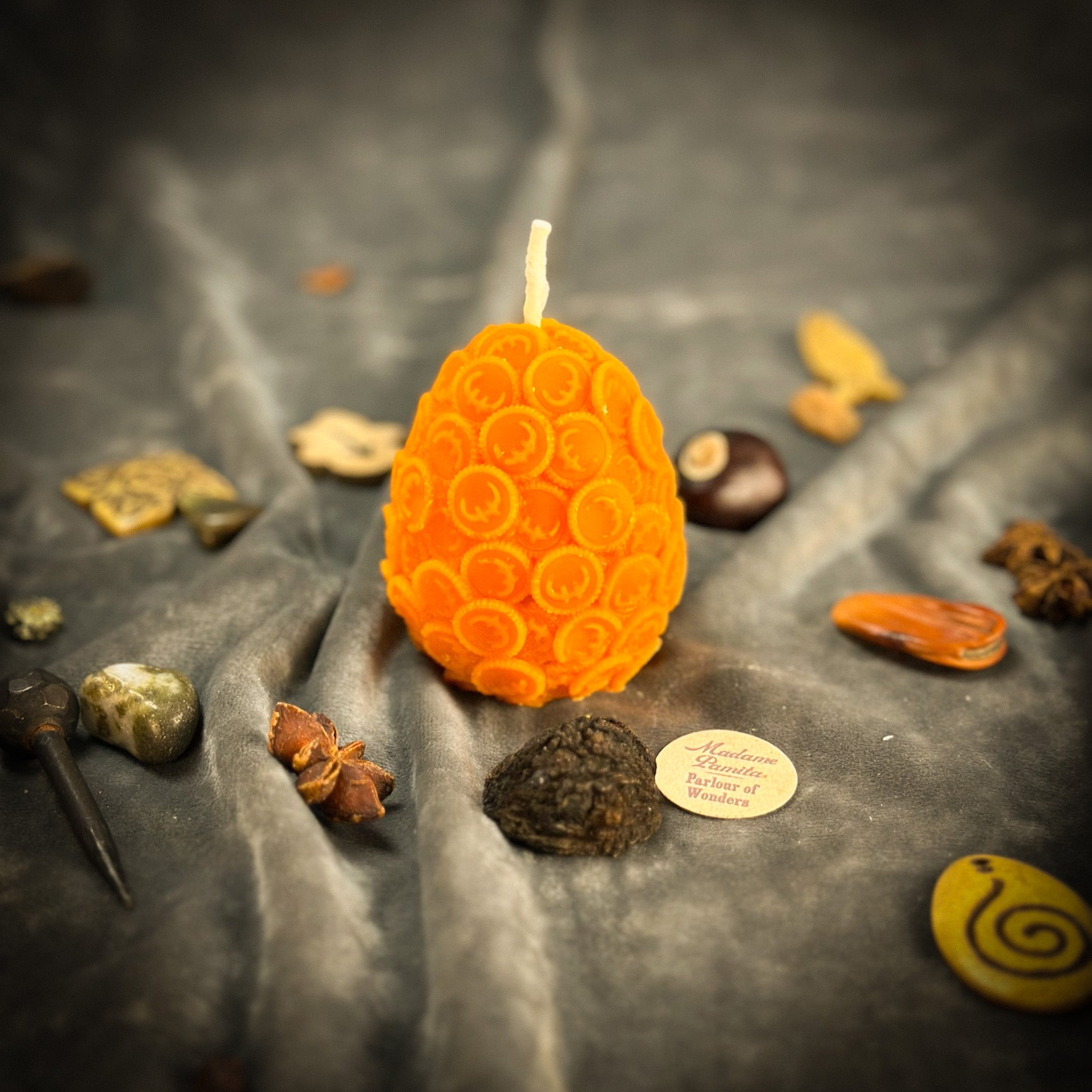 Beeswax Nest Egg Spell Candle - Savings & Financial Security