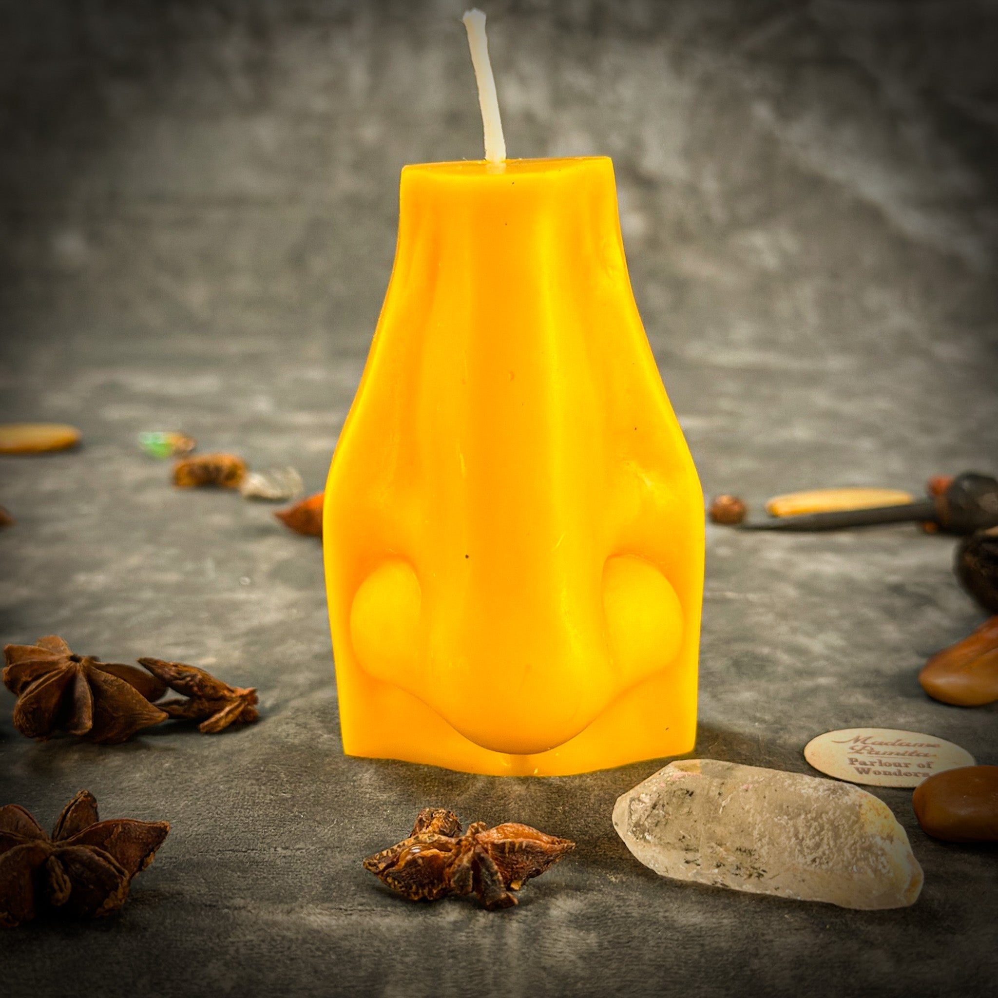 Beeswax Ex-Voto Nose Spell Candle - Clairalience, Intuition & Healing