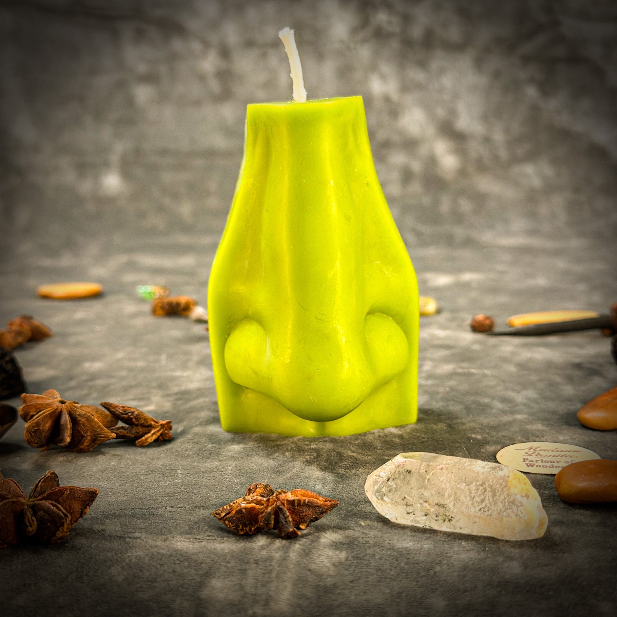 Beeswax Ex-Voto Nose Spell Candle - Clairalience, Intuition & Healing