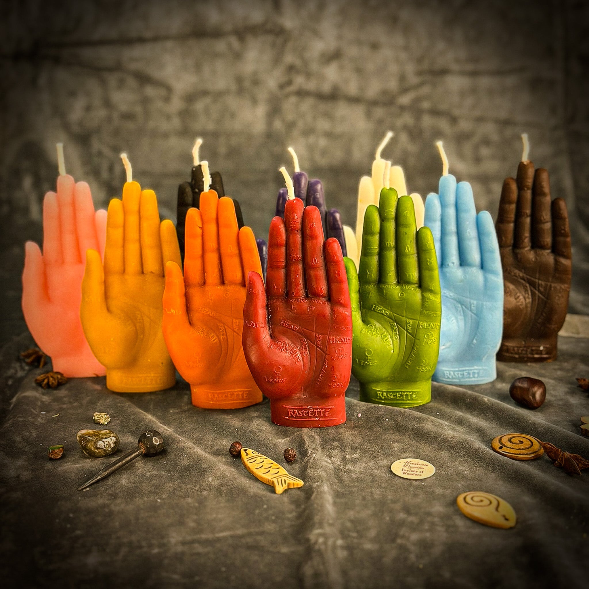 Beeswax Hand of Fate Spell Candle - Destiny, Transformation & Divine Timing