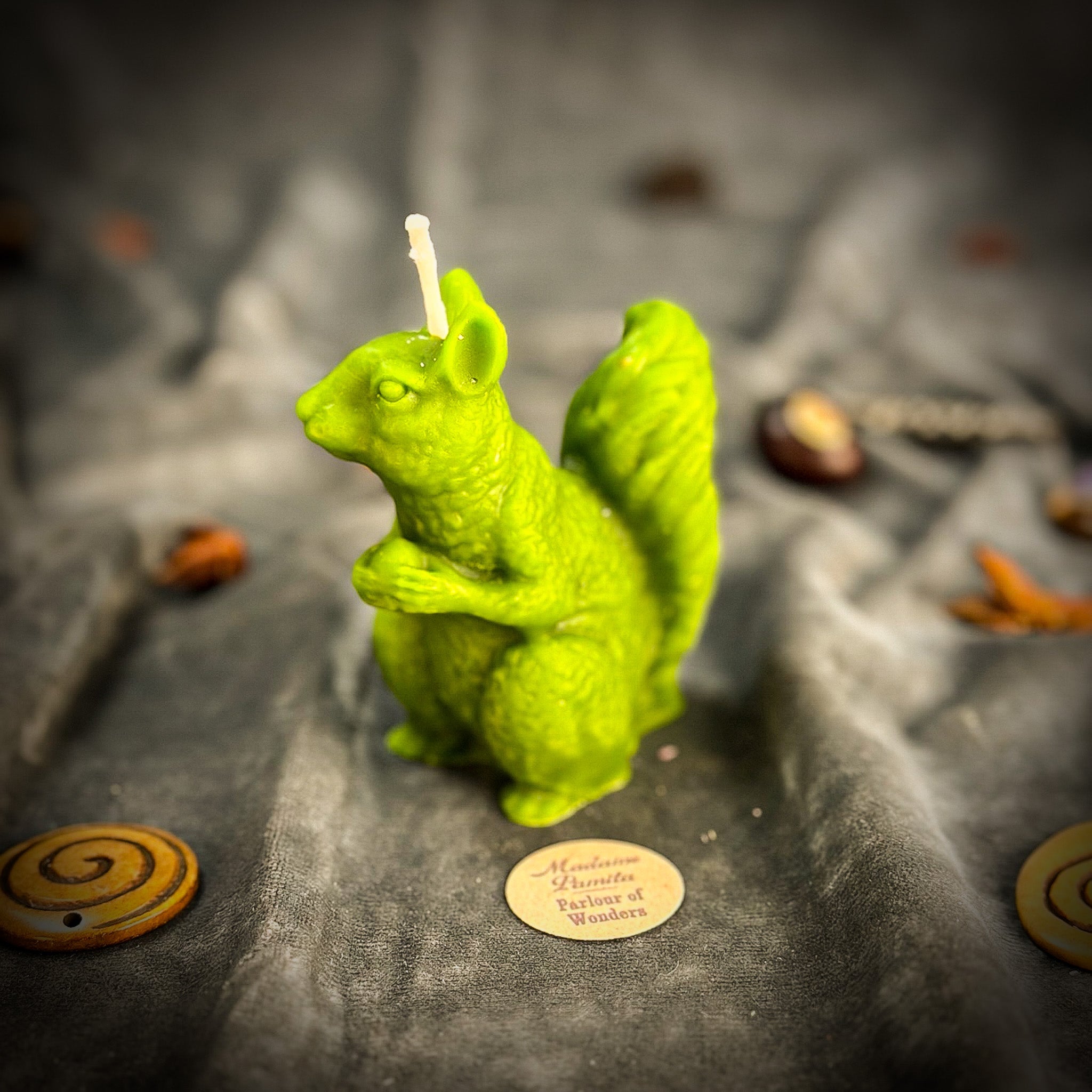Squirrel of Abundance Candle Spell Kit - Prosperity & Wise Investments Magic