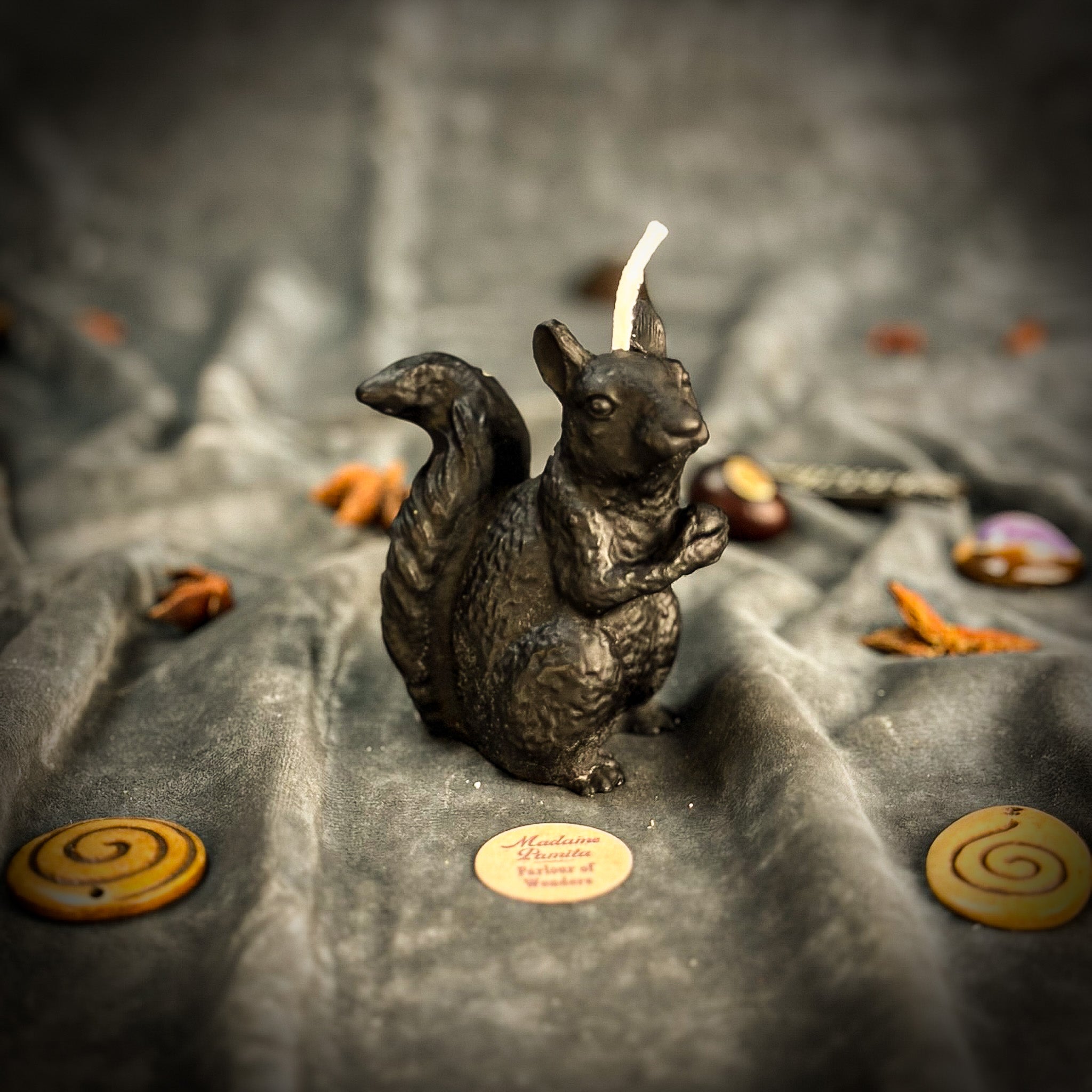 Squirrel of Abundance Candle Spell Kit - Prosperity & Wise Investments Magic