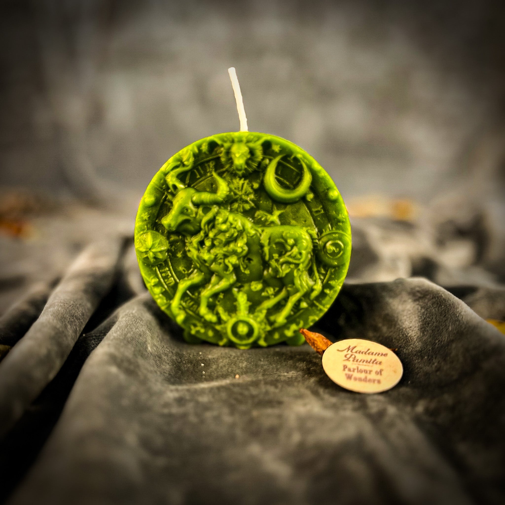 Beeswax Taurus Bull Zodiac Spell Candle - Abundance, Stability & Sensuality