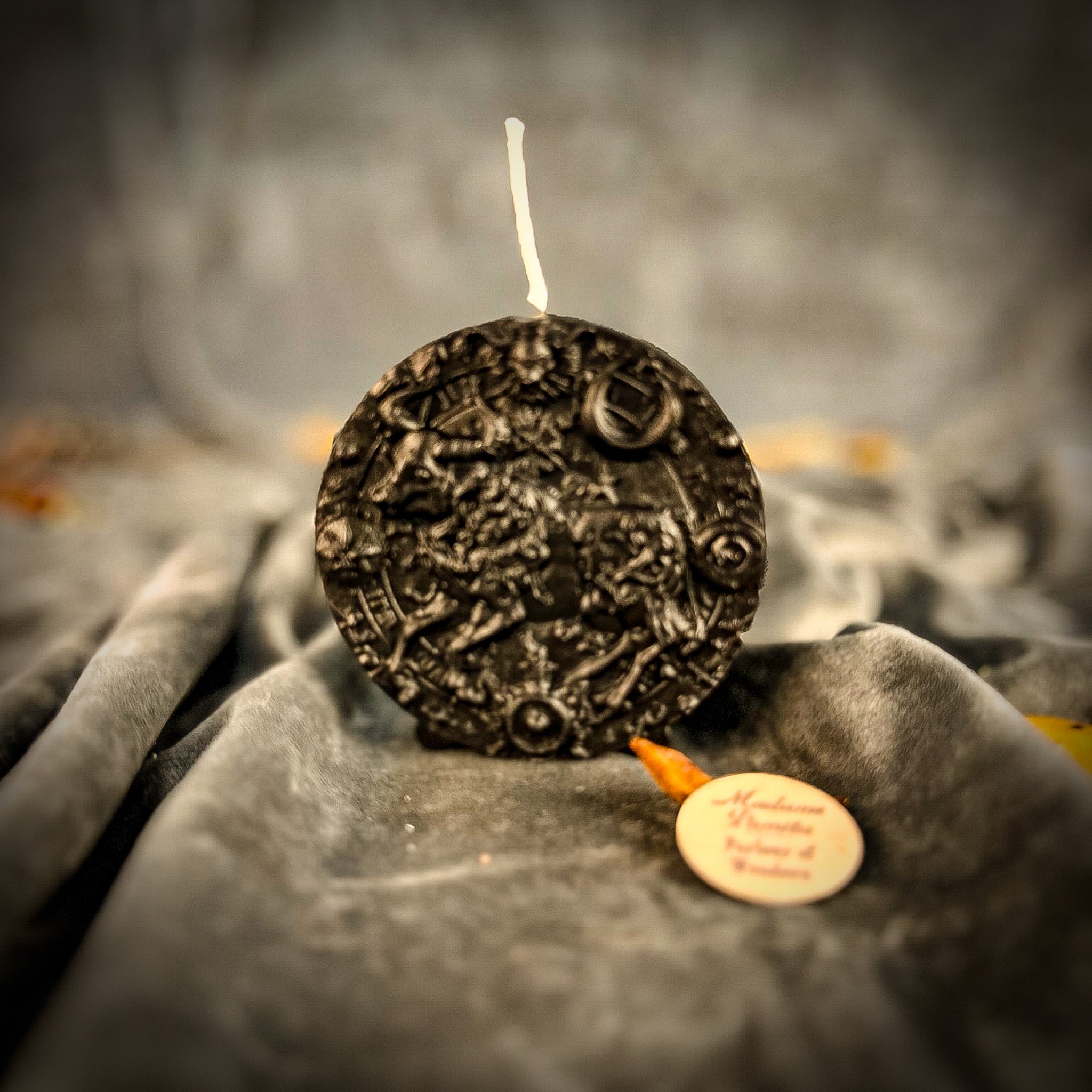 Beeswax Taurus Bull Zodiac Spell Candle - Abundance, Stability & Sensuality