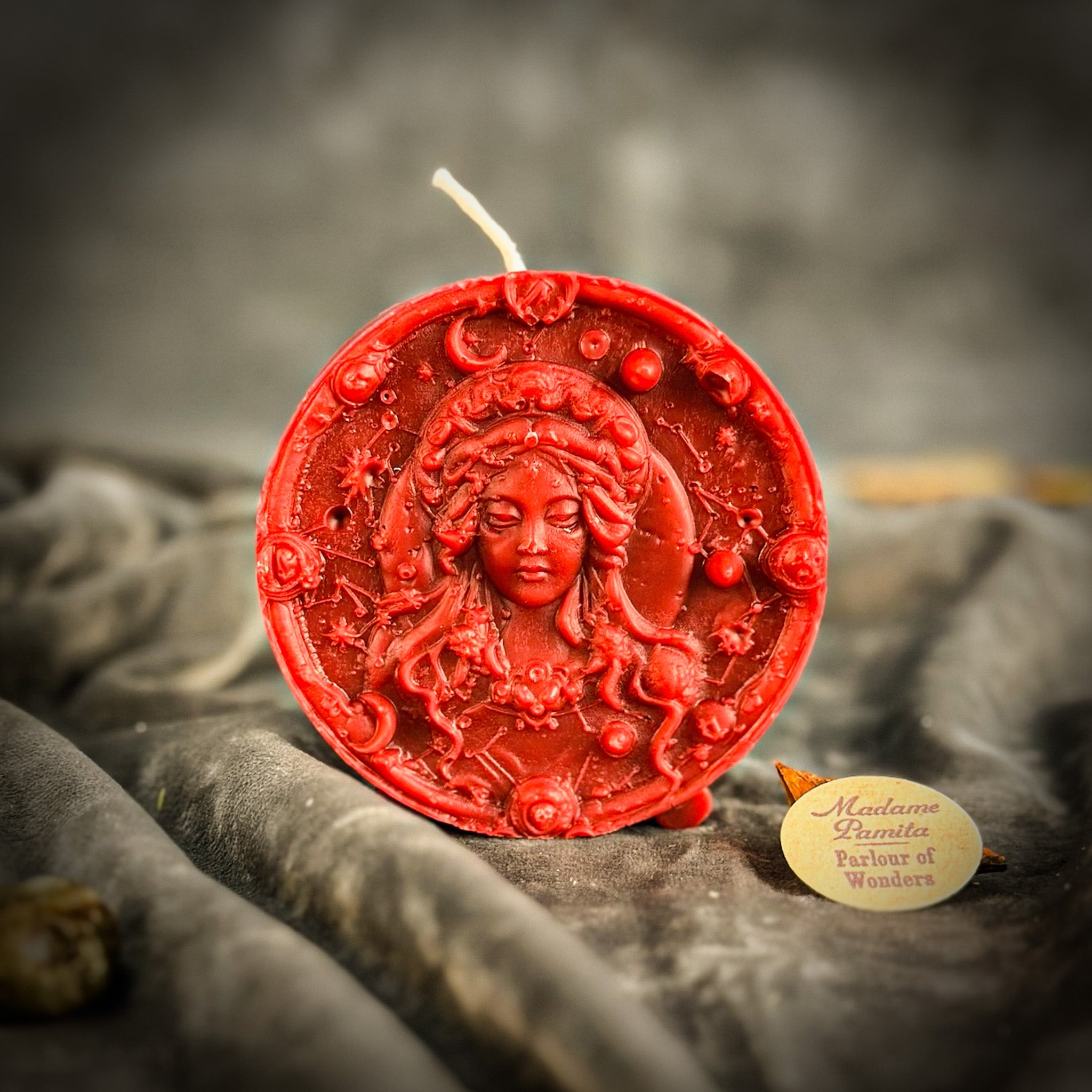 Beeswax Virgo Maiden Zodiac Spell Candle - Focus, Healing & Practicality
