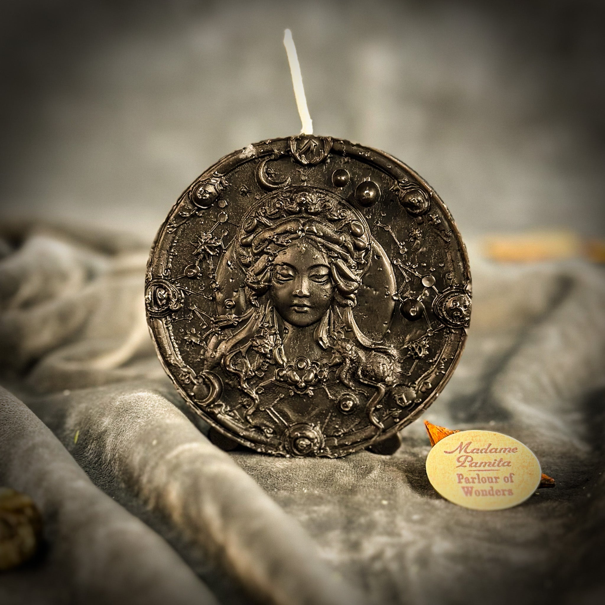 Beeswax Virgo Maiden Zodiac Spell Candle - Focus, Healing & Practicality