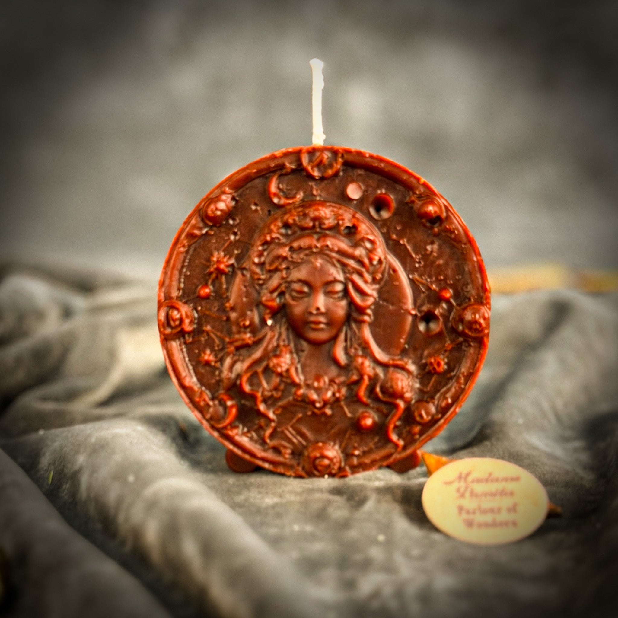 Beeswax Virgo Maiden Zodiac Spell Candle - Focus, Healing & Practicality