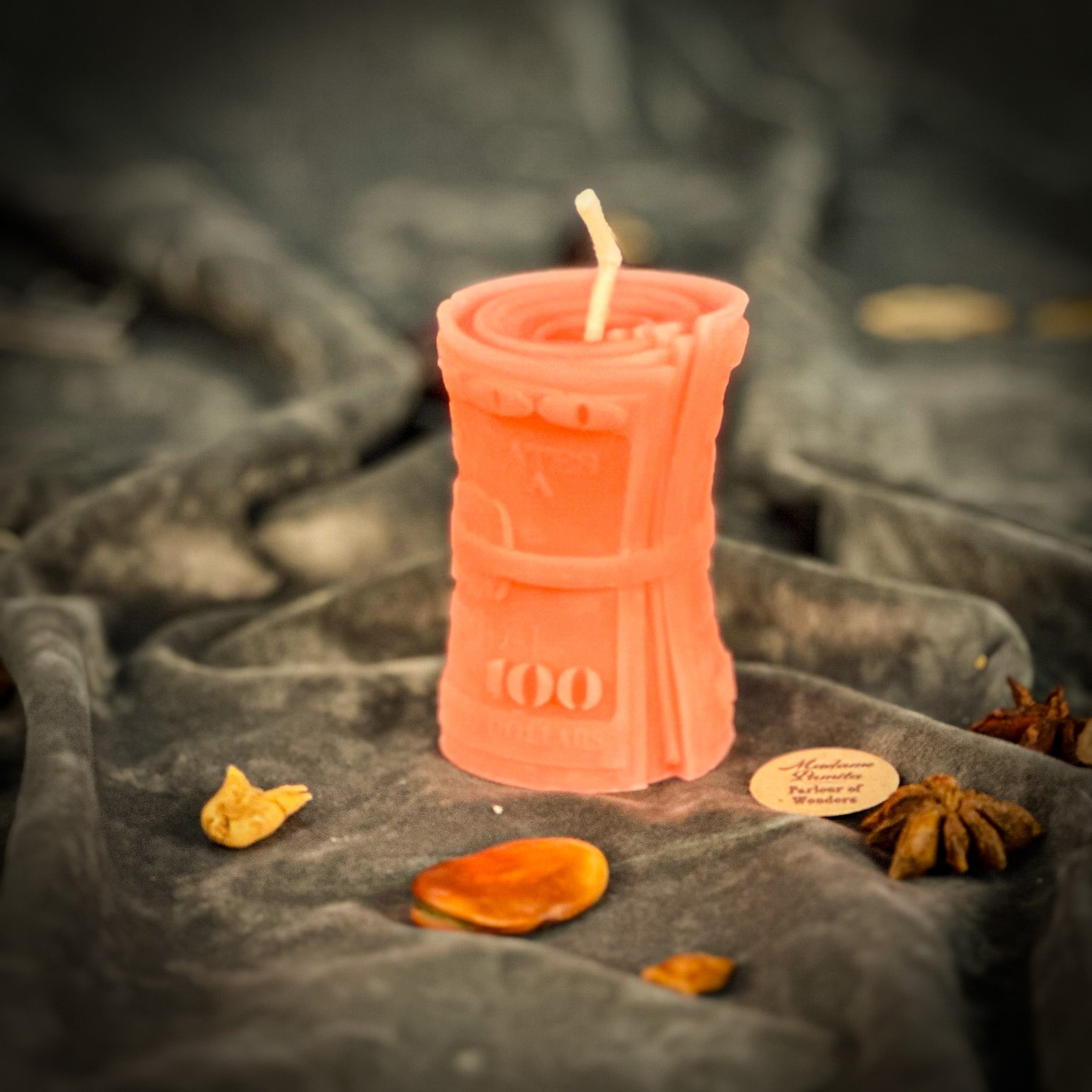 Beeswax Pay Me Spell Candle - Debt Collection & Fair Compensation