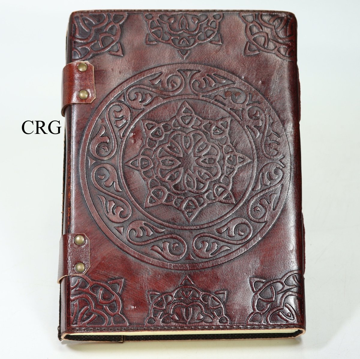 Black Tourmaline Leather Notebook - 9.8" x 7"