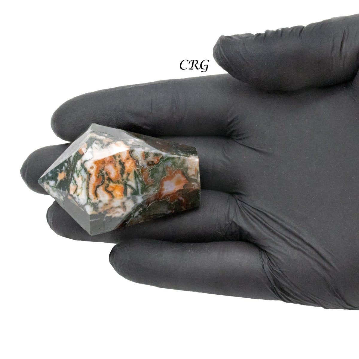 Mini Red Moss Agate Points / 50mm AVG - 1 LB. LOT