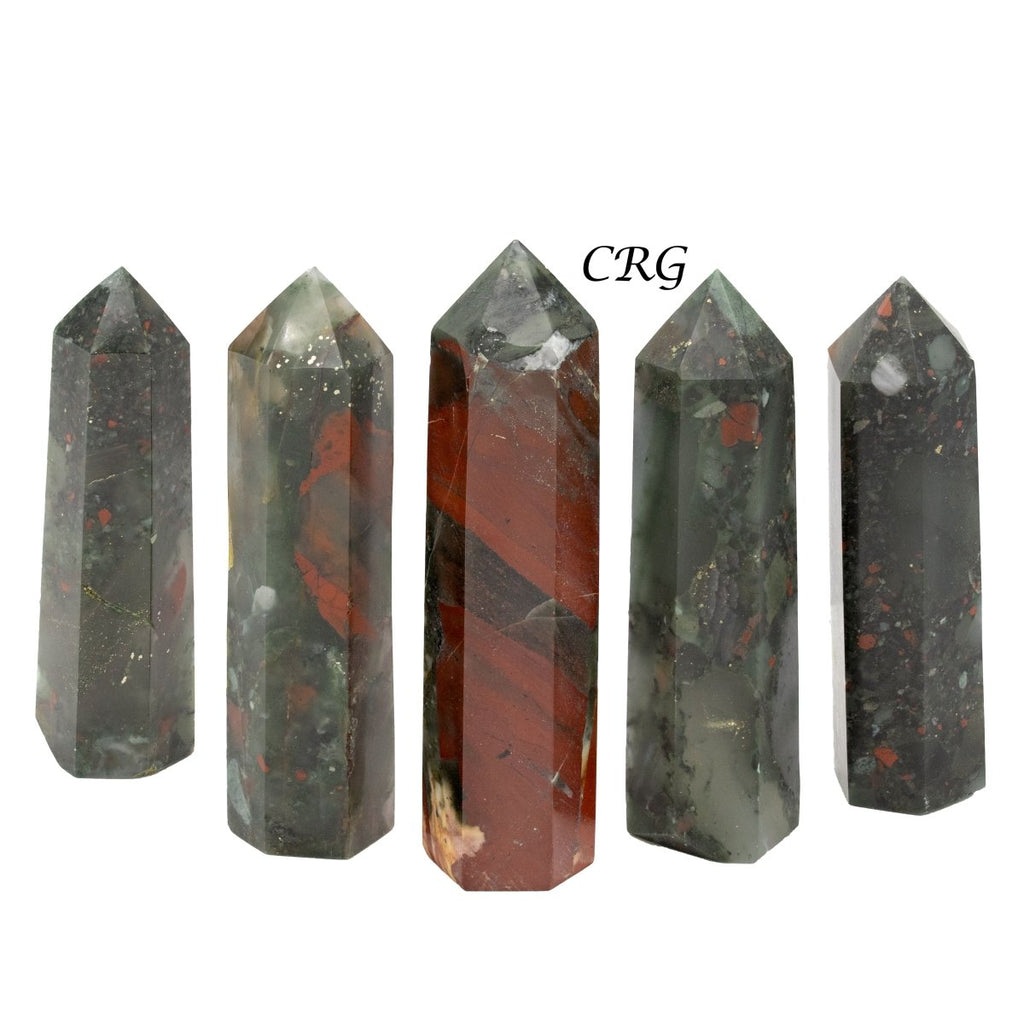 African Bloodstone Towers / 3-5" AVG - 1 KILO LOT