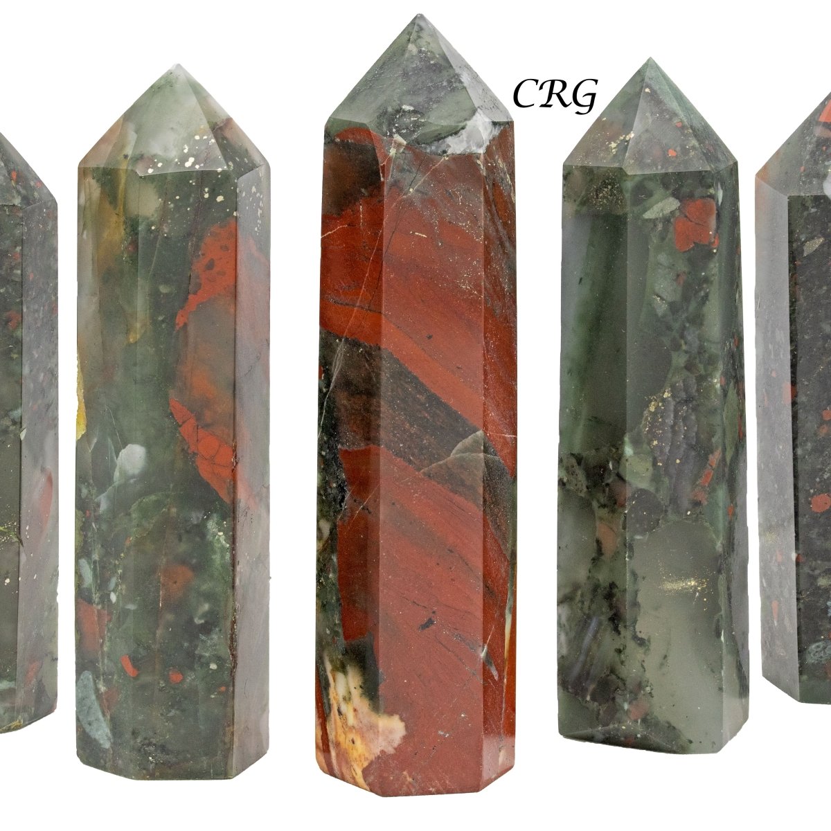 African Bloodstone Towers / 3-5" AVG - 1 KILO LOT