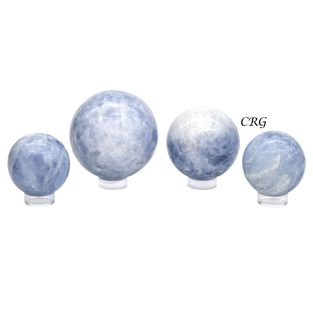 5 Kilo Lot. Blue Calcite Sphere