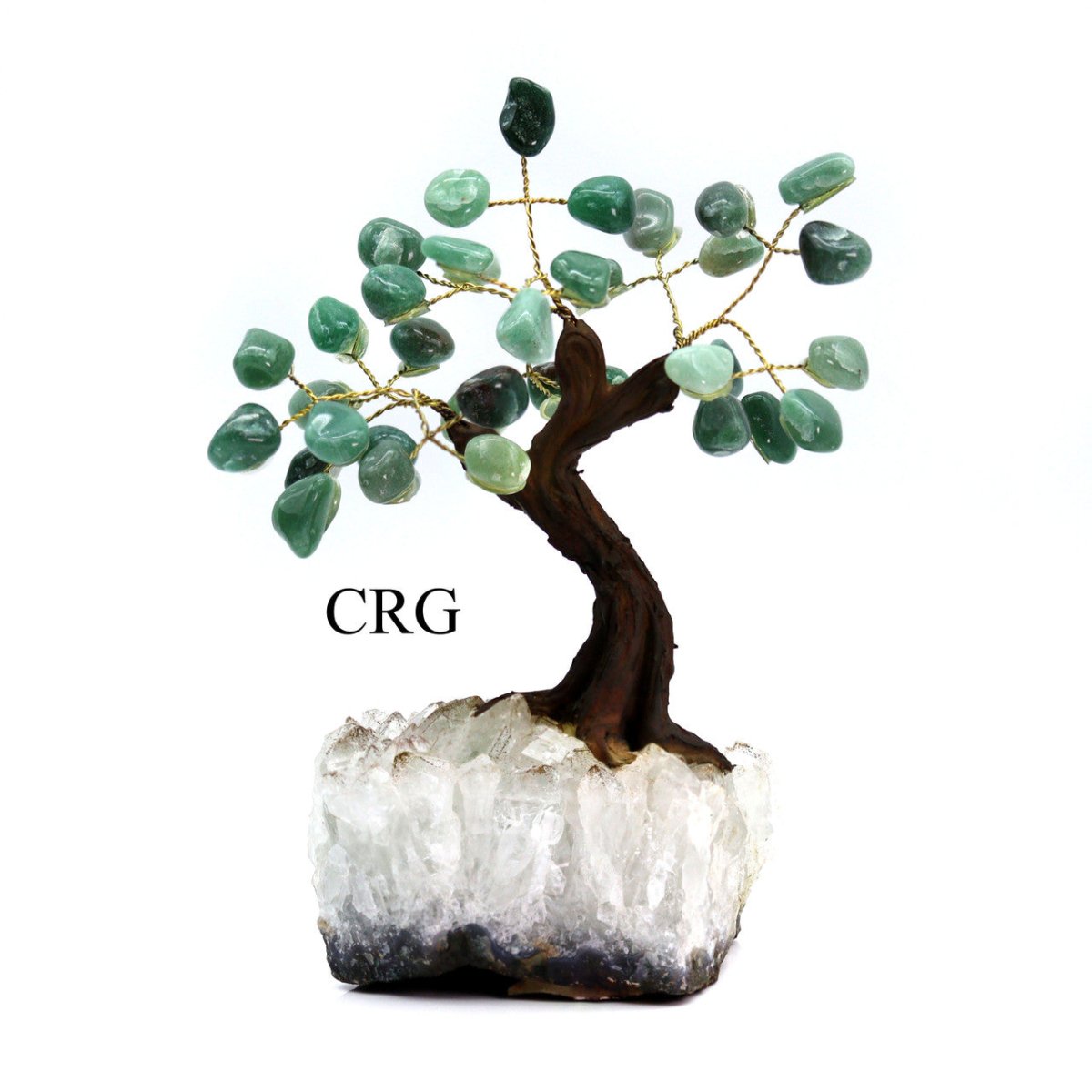 Brazilian Green Quartz Bonsai Tree with Crystal Base / SIZE #2 (6.5"-7.5" AVG)