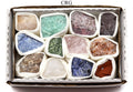 Brazilian Rough Mixed Minerals / 12 PC. FLAT