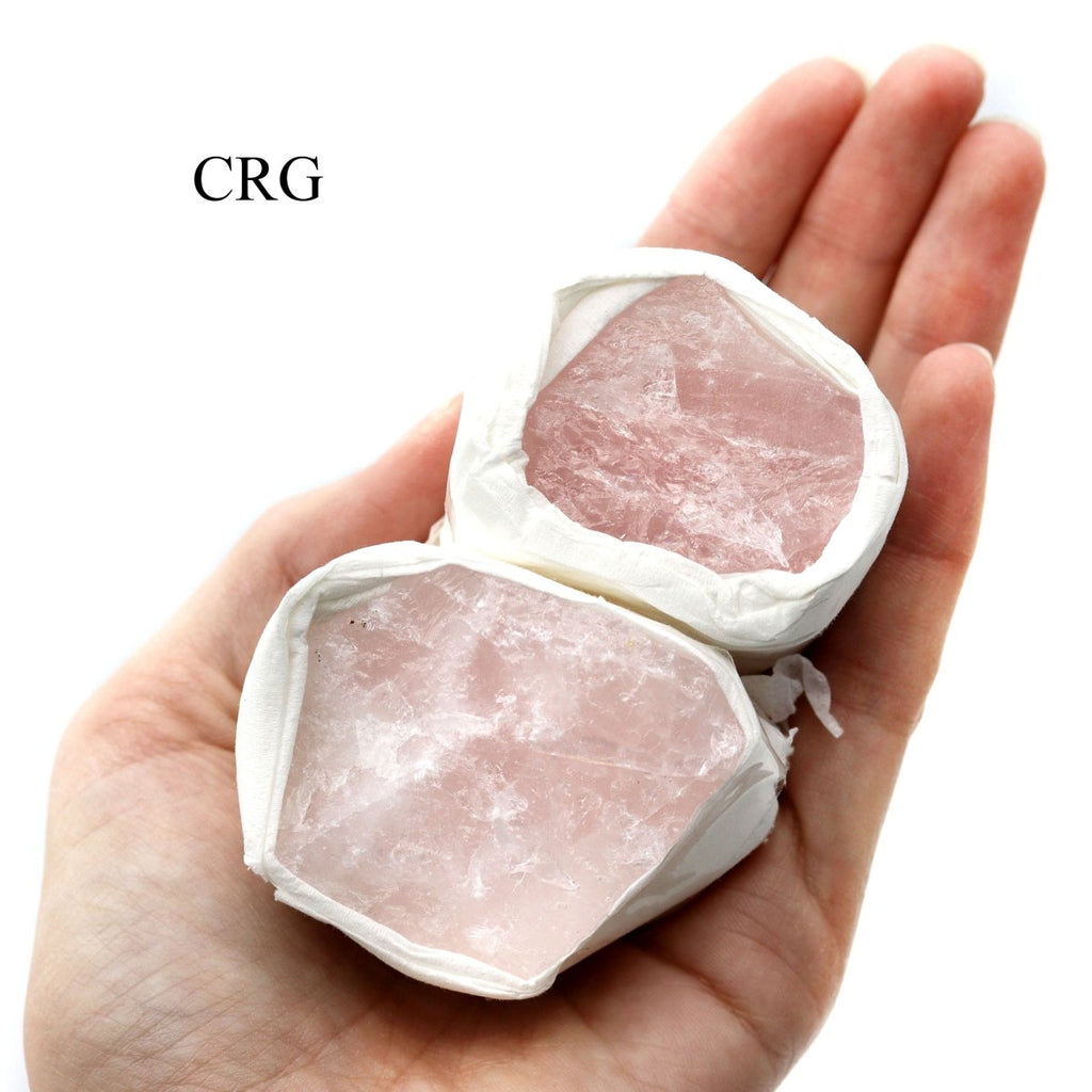 Rose Quartz Rough Boxed Flat (12 Piece Flat) (1 To 2 Inches) Bulk Wholesale Crystals Minerals Gemstones