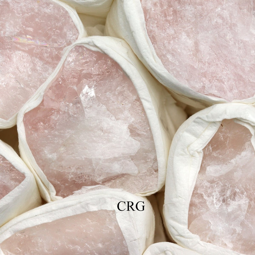 Rose Quartz Rough Boxed Flat (12 Piece Flat) (1 To 2 Inches) Bulk Wholesale Crystals Minerals Gemstones
