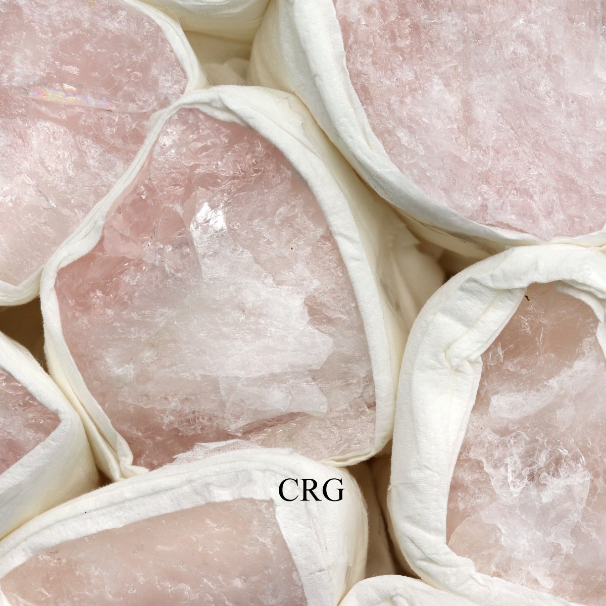 Rose Quartz Rough Boxed Flat (12 Piece Flat) (1 To 2 Inches) Bulk Wholesale Crystals Minerals Gemstones
