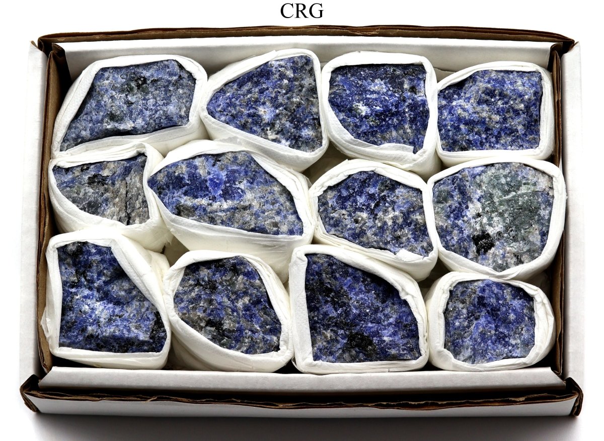 Brazilian Rough Sodalite / 12 PC. FLAT