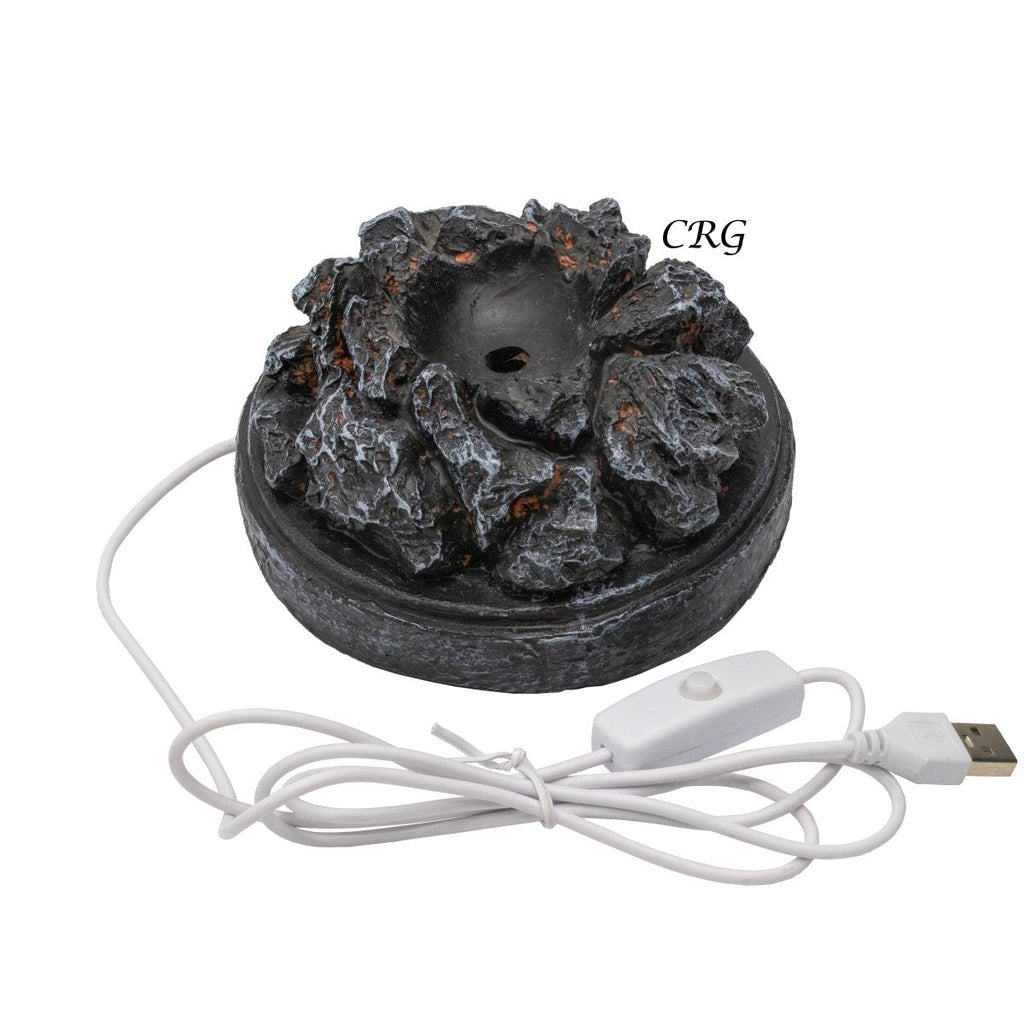 Burning Charcoal Sphere Holder Lamp