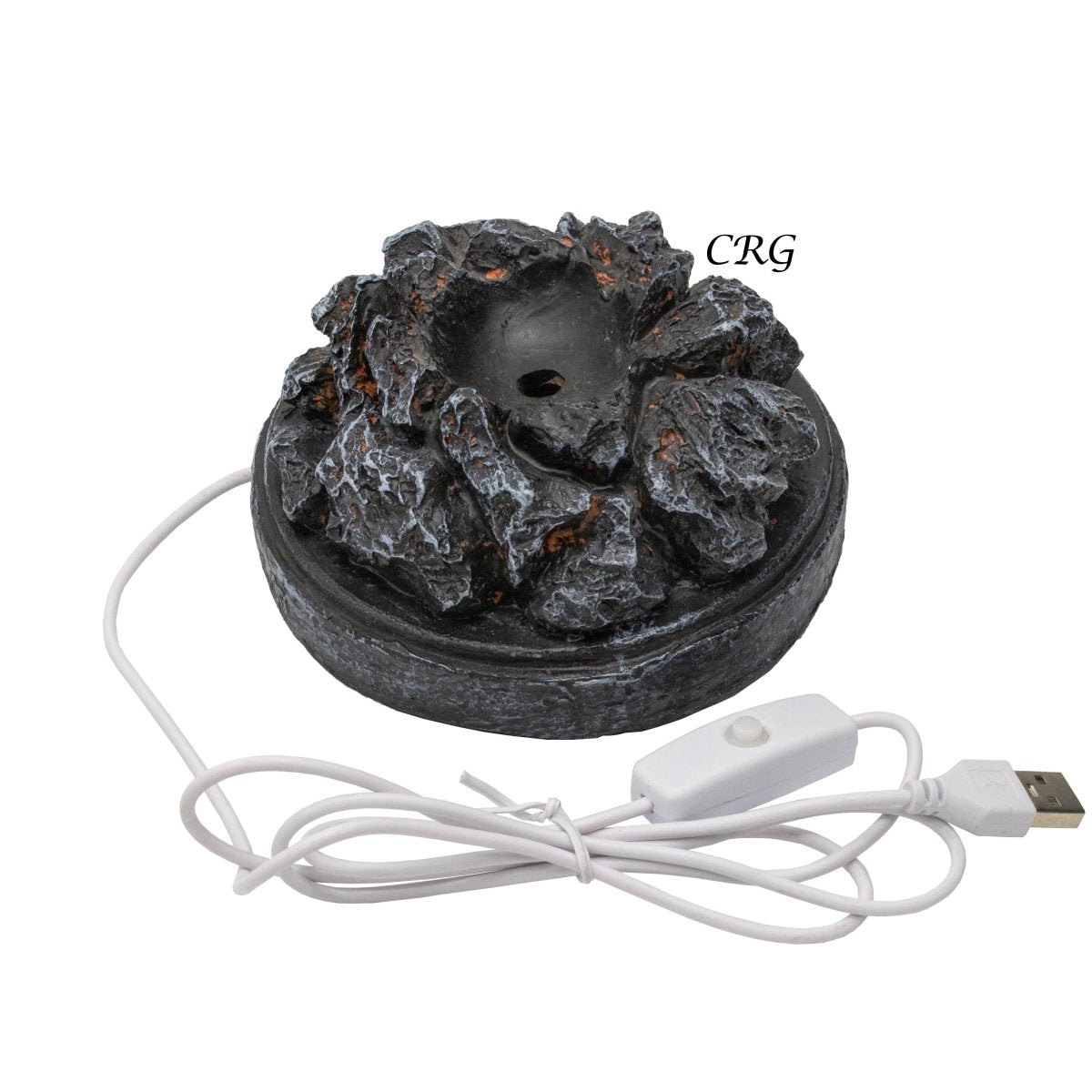 Burning Charcoal Sphere Holder Lamp
