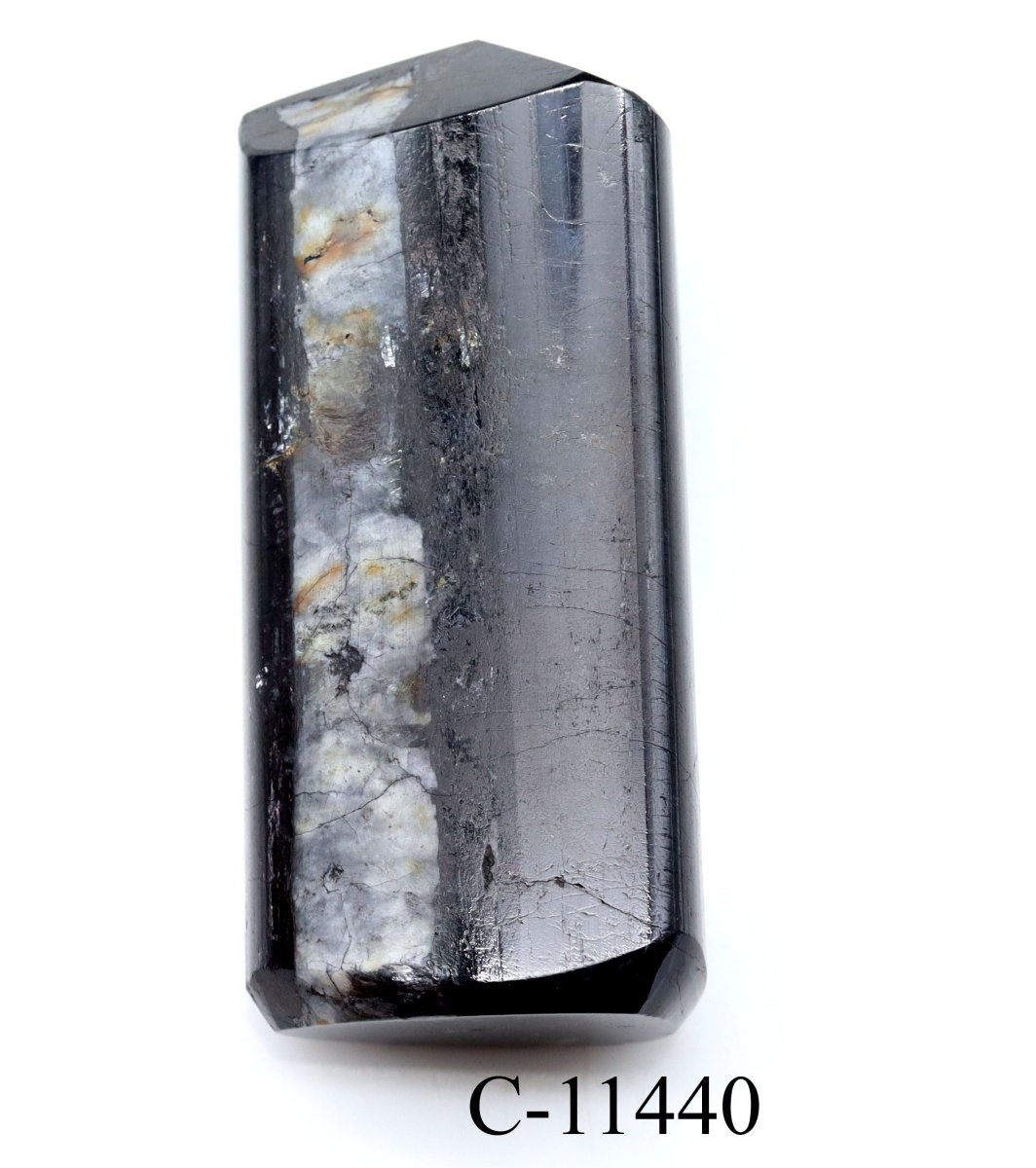 C-11440 Black Tourmaline Full Polished Tower 5.8oz.