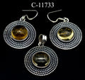 C-11733 Citrine 925 Sterling Silver Jewelry Lot