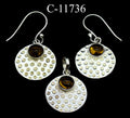 C-11736 Citrine 925 Sterling Silver Jewelry Lot