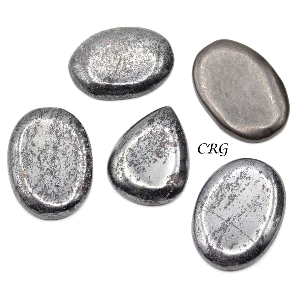 Hematite Cabochons - Mixed Sizes - 75 Grams