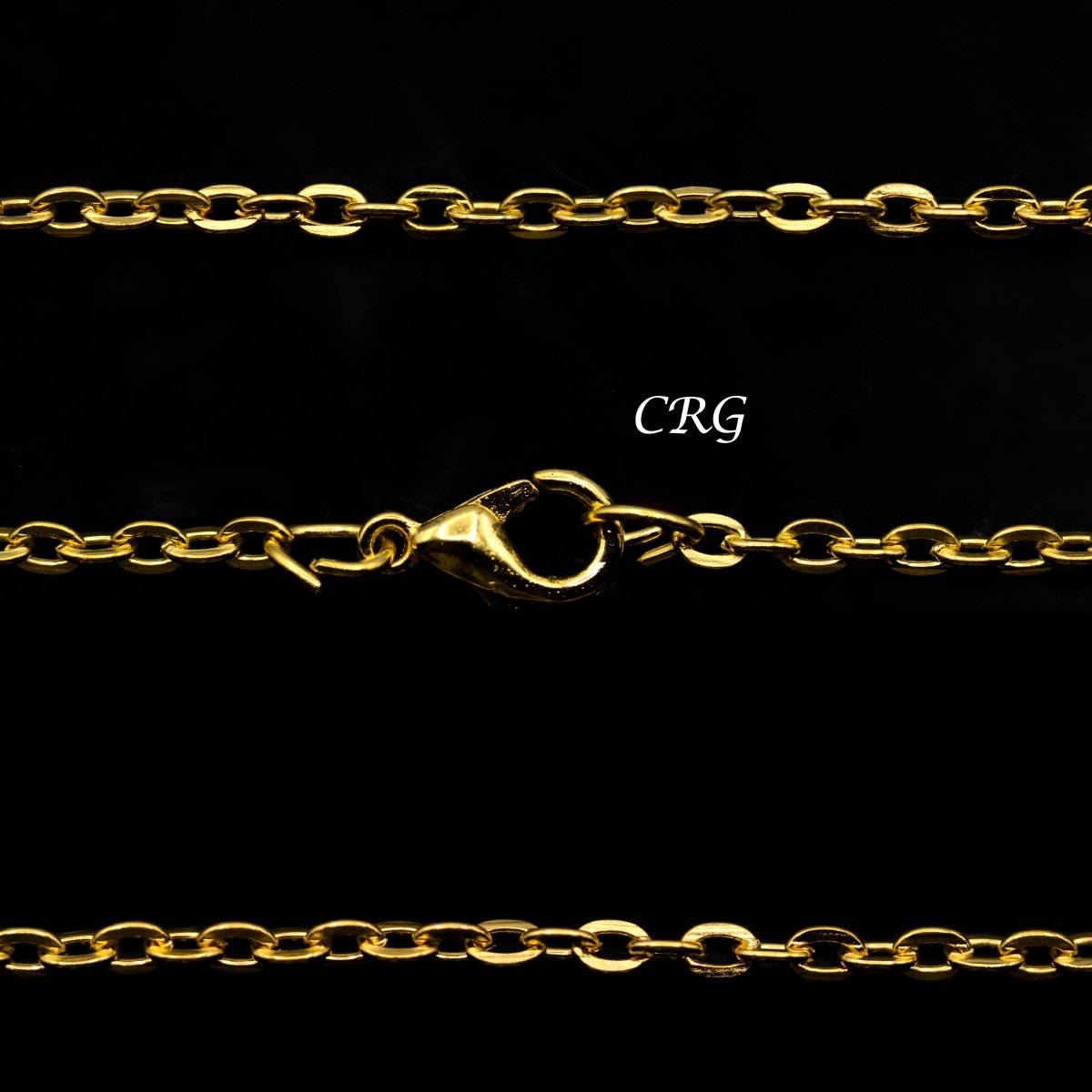 36" Gold Link 2.5mm Necklace Chain with Lobster Clasp