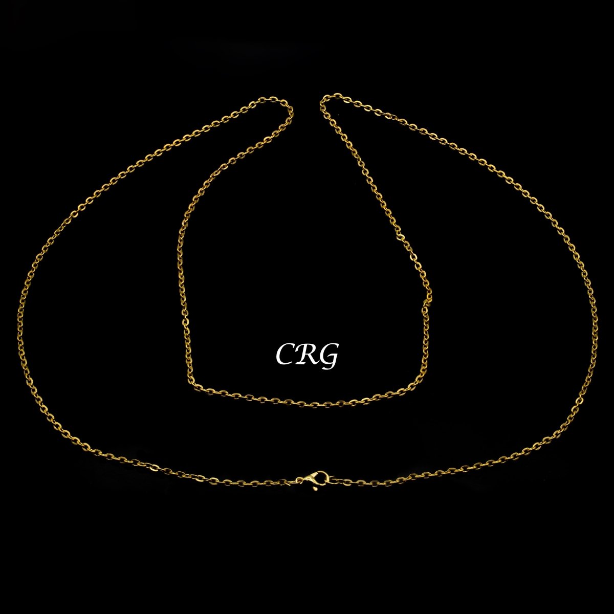 36" Gold Link 2.5mm Necklace Chain with Lobster Clasp