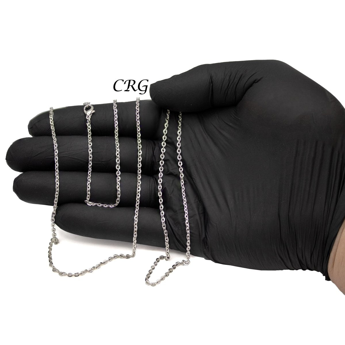 35" Silver Link 2.5mm Necklace Chain with Lobster Clasp