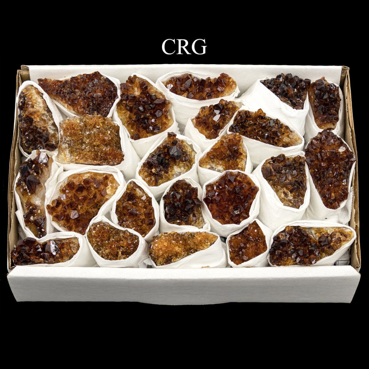 Citrine Druzy Flat / 1"-2.5" avg.