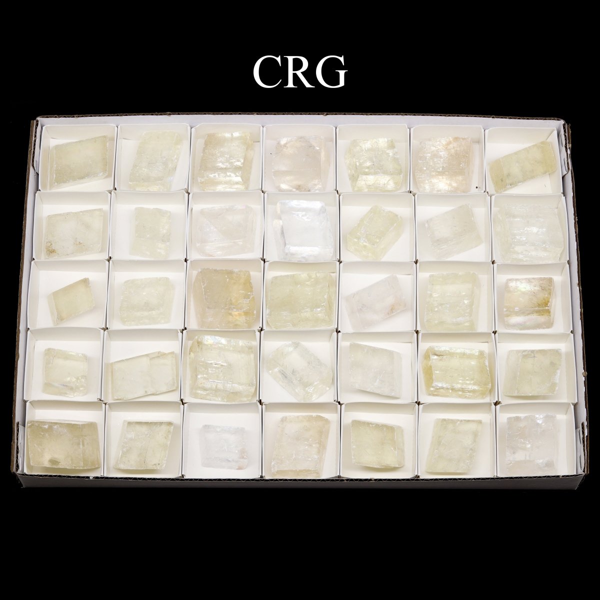35 Piece Flat - Optical Calcite / 1.5-2.5" AVG