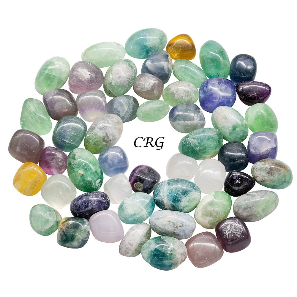 Tumbled Multicolored Fluorite / 20-40mm AVG - 1 KILO LOT